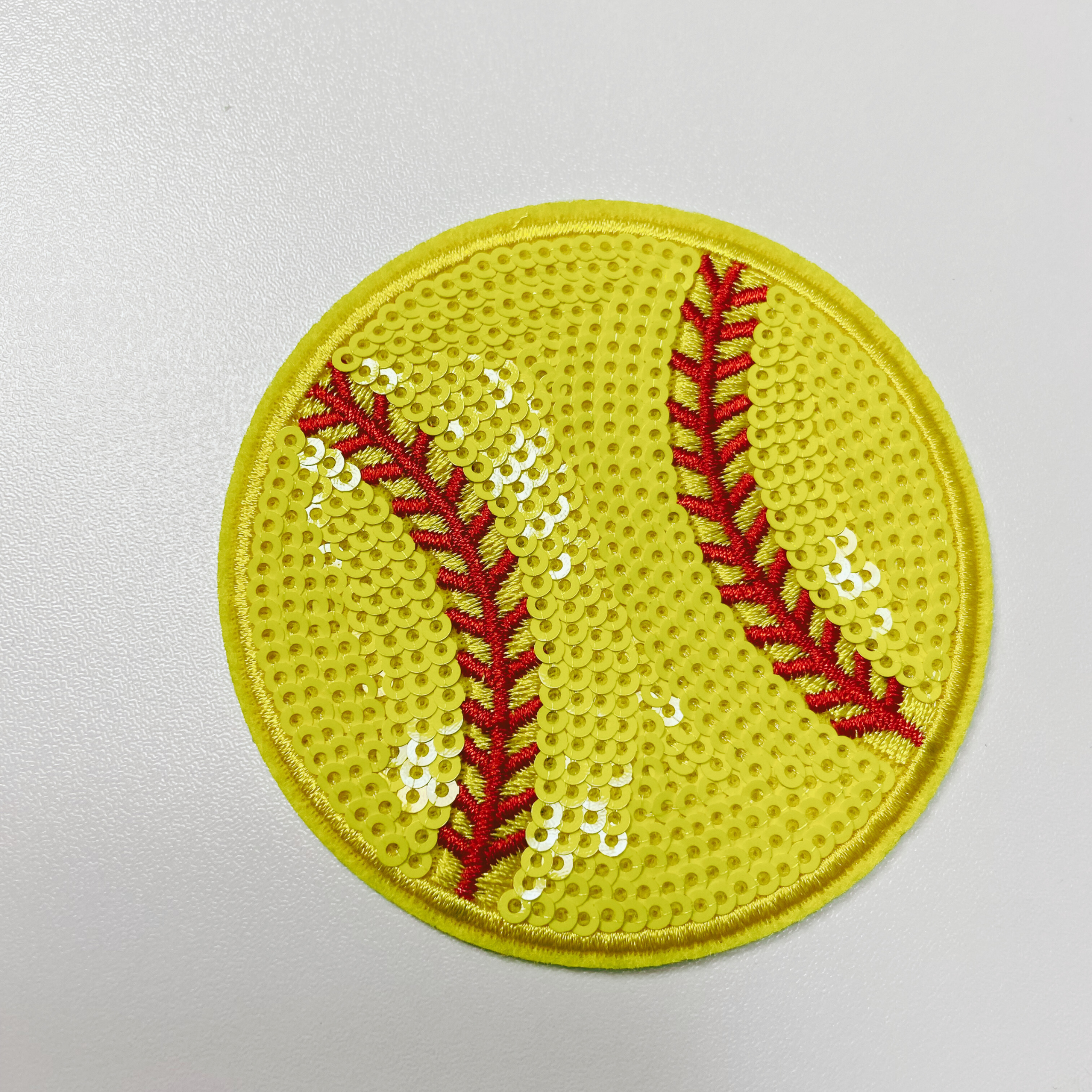 TEELUX - Wholesale Patch - 3" inch sequin Sports (Basketball, Soccer, Baseball, Volleyball, Softball) -  Sequin Hat Patch1
