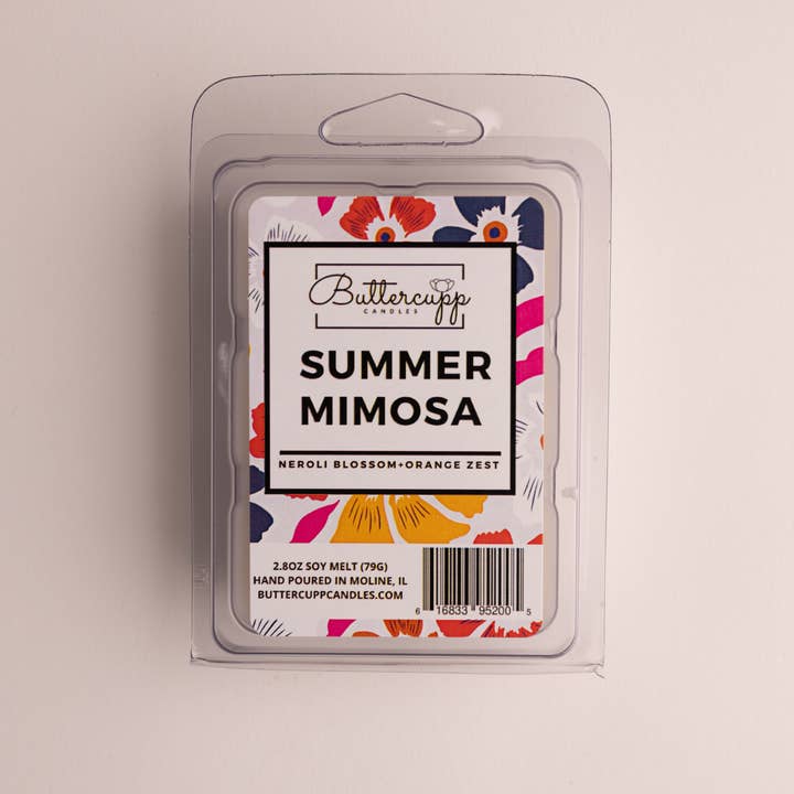 Buttercupp Candles - Wholesale Jar/Filled Candle - Summer Mimosa| Tin Candles | Â Summer Soy Candle | Soy Wax
