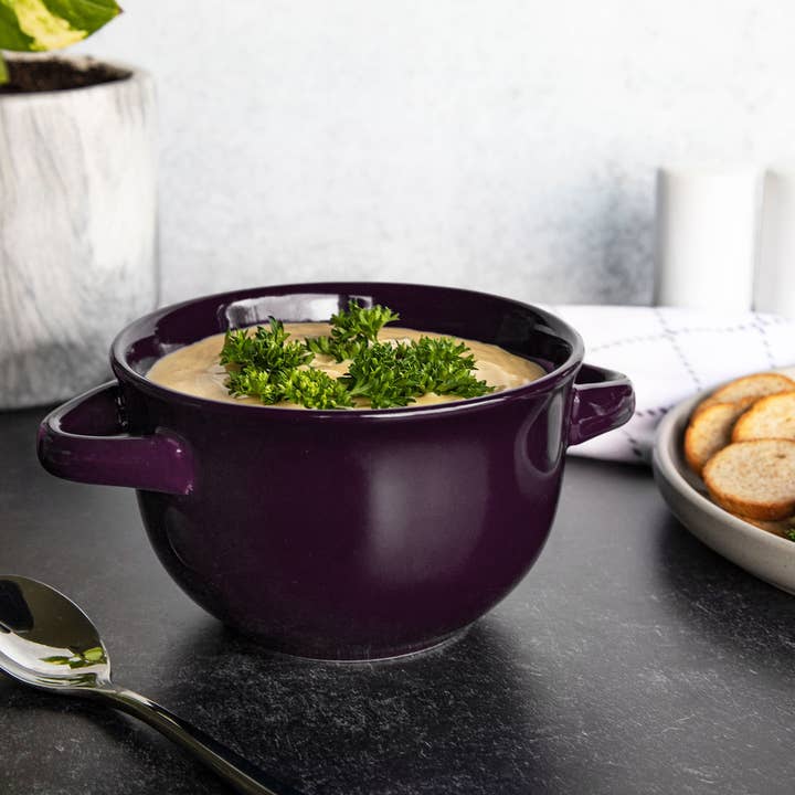 Kook - Wholesale Serve Bowl - Kook Ceramic Soup Crocks, 18 oz, Set of 47