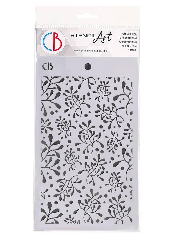 Pochoir Texture Ciao Bella 5" x 8" Gui pour la vente par Ecstasy Crafts Distributing