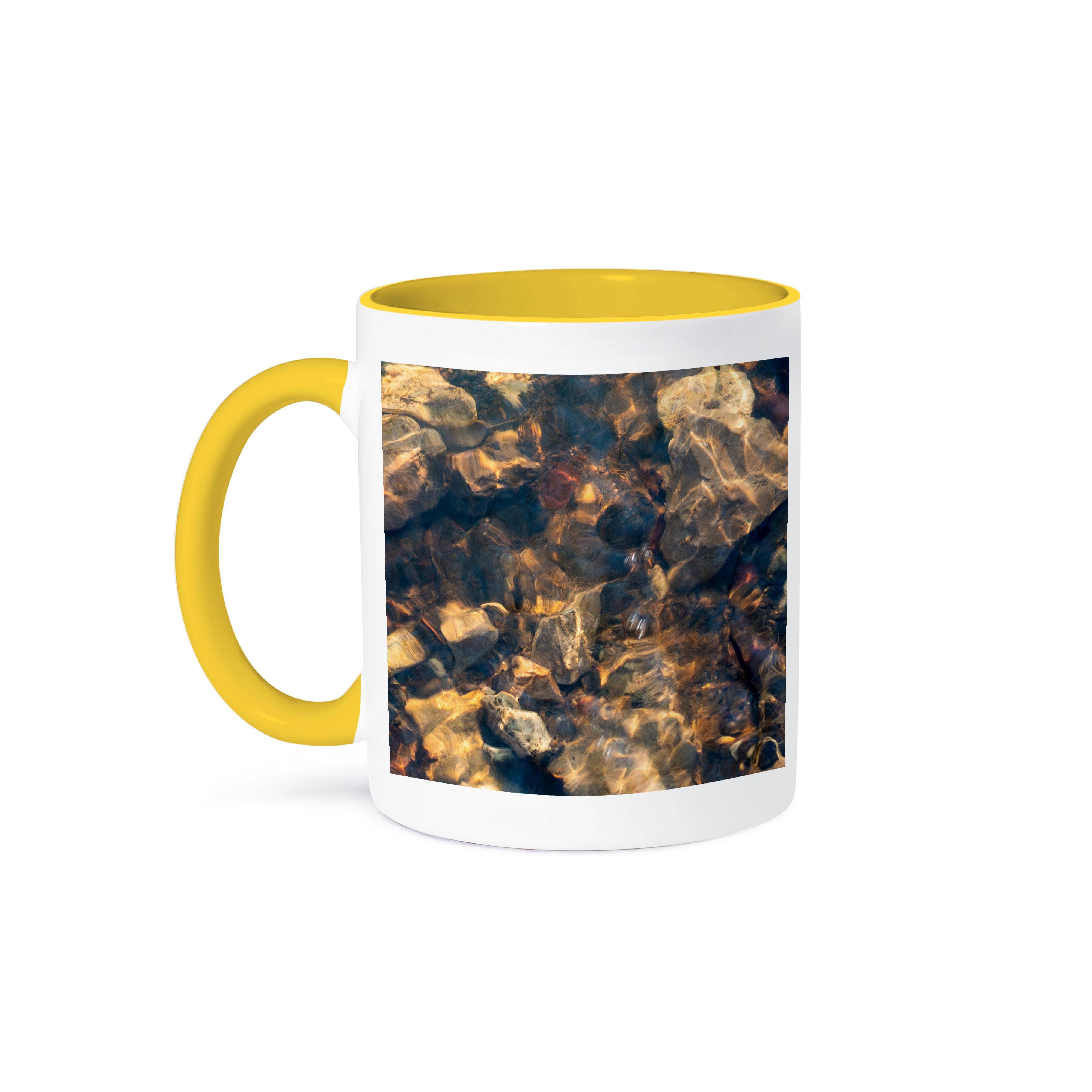 3dRose - Wholesale Coffee Mug - 3dRose, Clear water of a forest spring. Brown stones on the bottom, Mug0