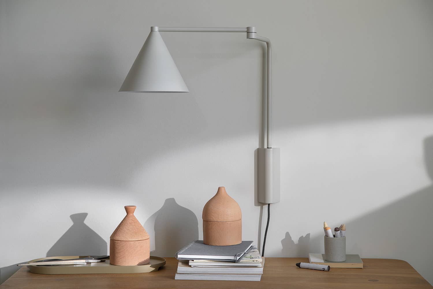 MOUD Home - Wholesale Sconce - Más Wall Lamp - Dark Beige1