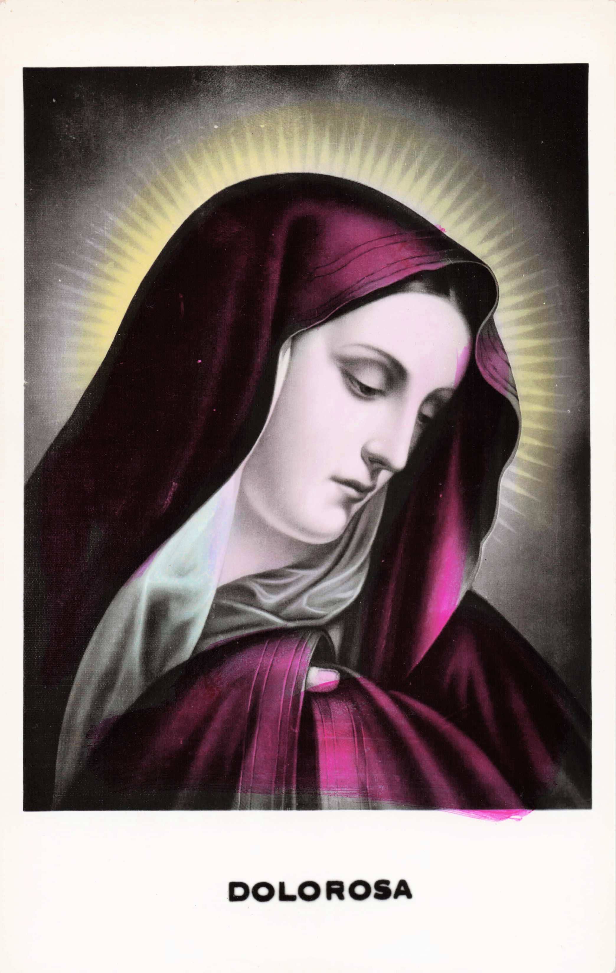 Tesoros Trading Company - Wholesale Religious Card -  Religious Hand-Tinted Card, Mx.- Asst. Virgin Maria Images12