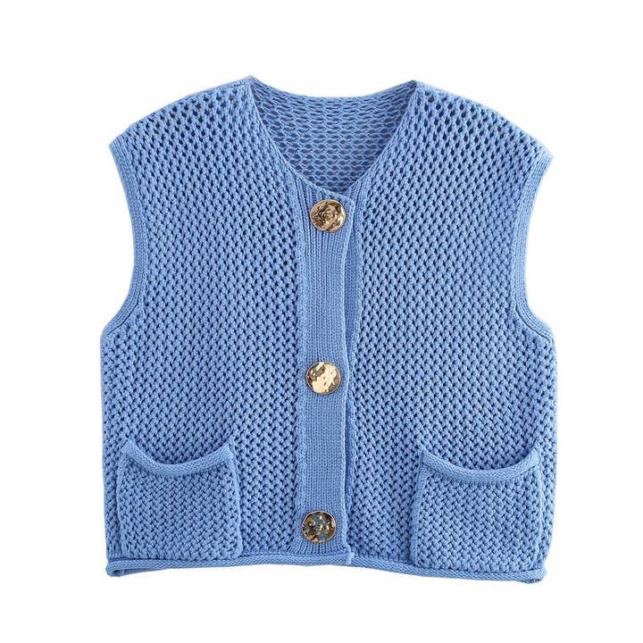 Miss Sparkling - Wholesale Sweater Vest - Women's - Knit sweater vest