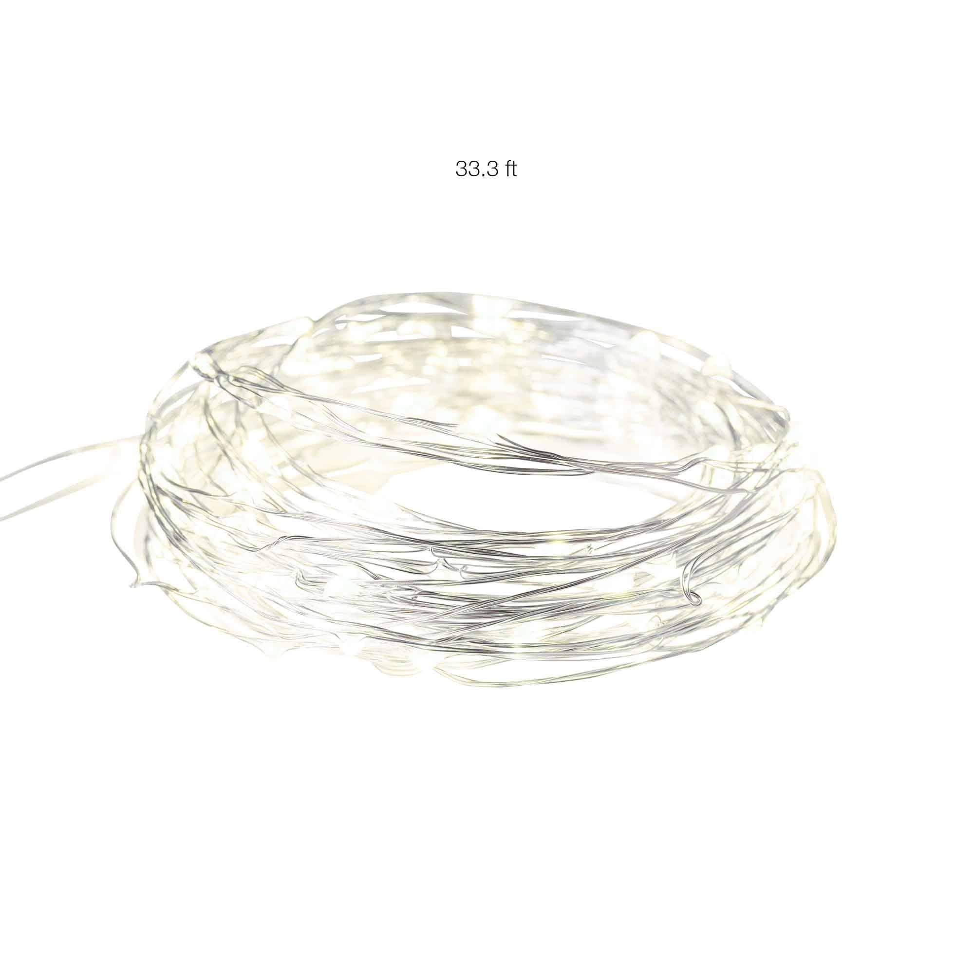 Blanc Chaud Guirlande lumineuse de 33 pieds, blanc chaud en vente sur Faire1