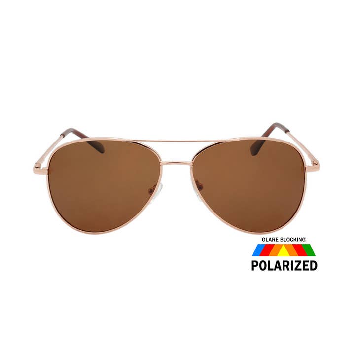 Polarized Aviator Sunglasses Mens Womens Spring Hinge Assort for wholesale by Shark Eyes, Inc
