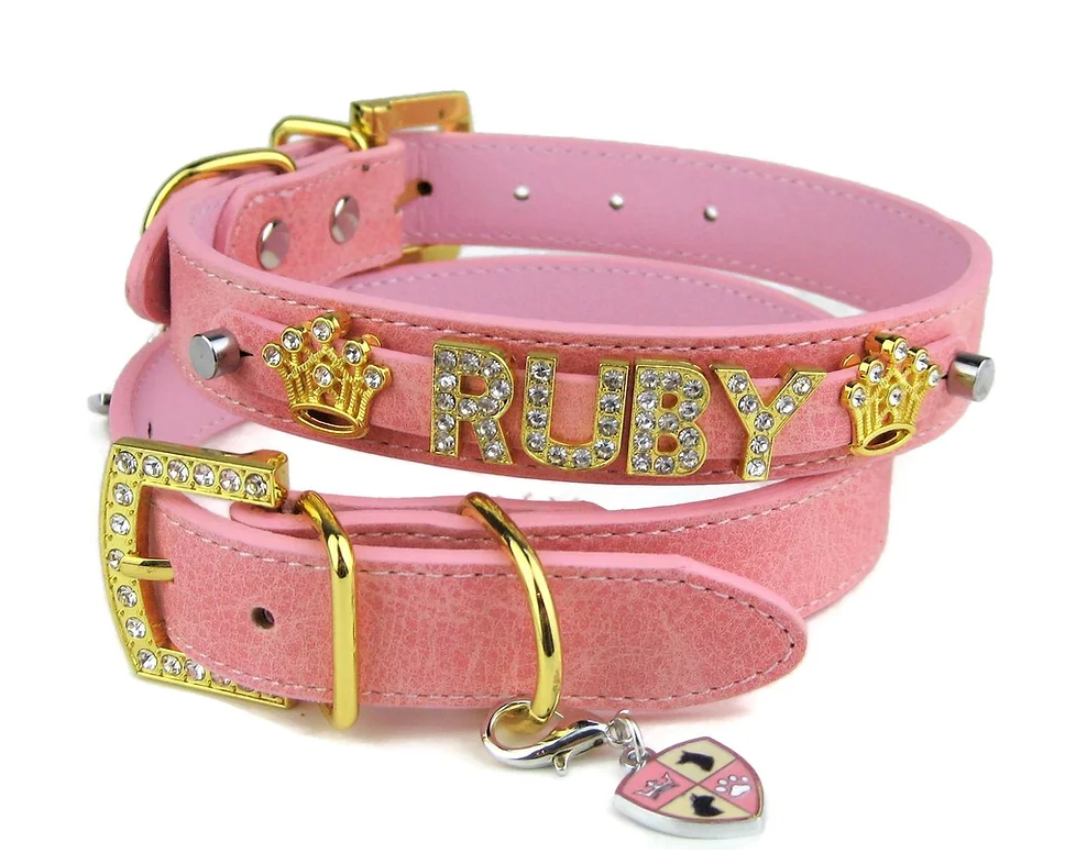 House of FurBaby - Vente Collier – chat et chien - Collier pour animal personnalisé en suède - 3 options de couleur2