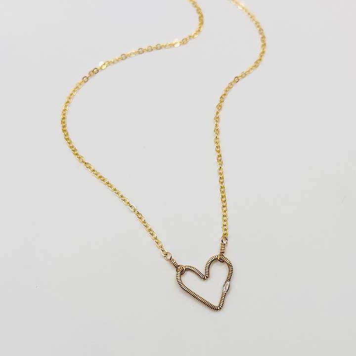 Heart Necklace for wholesale by Middle Sister Designs