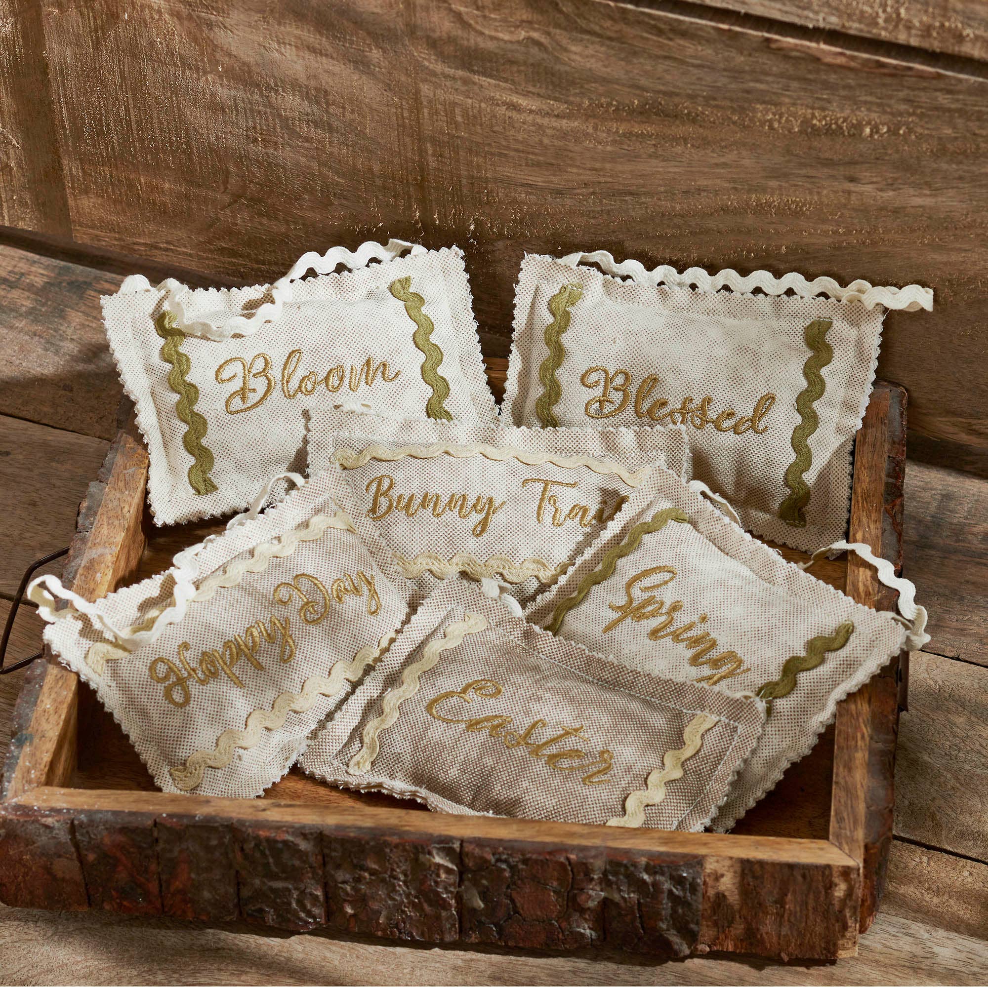 VHC Brands - Wholesale Ornament - Spring In Bloom Easter & Spring Bowl Fillers Set of 6 3x51