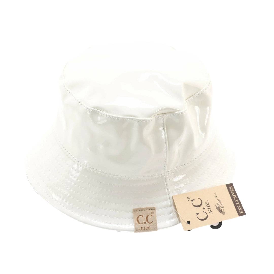 C.C Beanie – Großhandel Bucket Hat – Kinder – Kinder Glänzender Regen Eimer C. C Hut KIDS21823