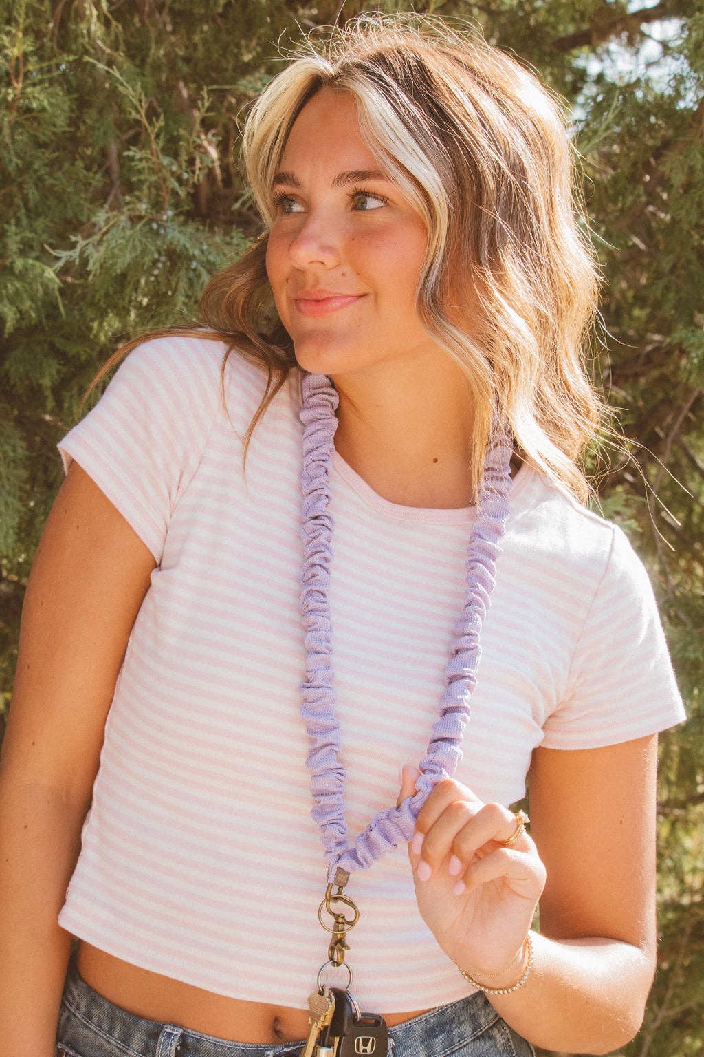 Shop Andi - Wholesale Lanyard - Women's - Chunky Purple Lanyard2