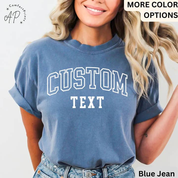 APComfortPrints - Wholesale T-Shirt (Graphic) - Unisex - Custom Text Comfort Colors® T-Shirt7