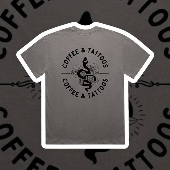 Vintage Rebels - Wholesale Shirt β Womenβs - COFFEE & TATTOOS GRAPHIC TEE2