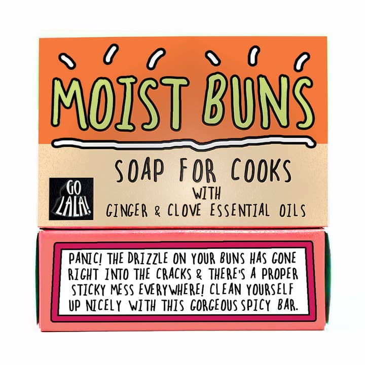 Moist Buns Soap Ginger and Clove - Funny Gift for wholesale by Go La La