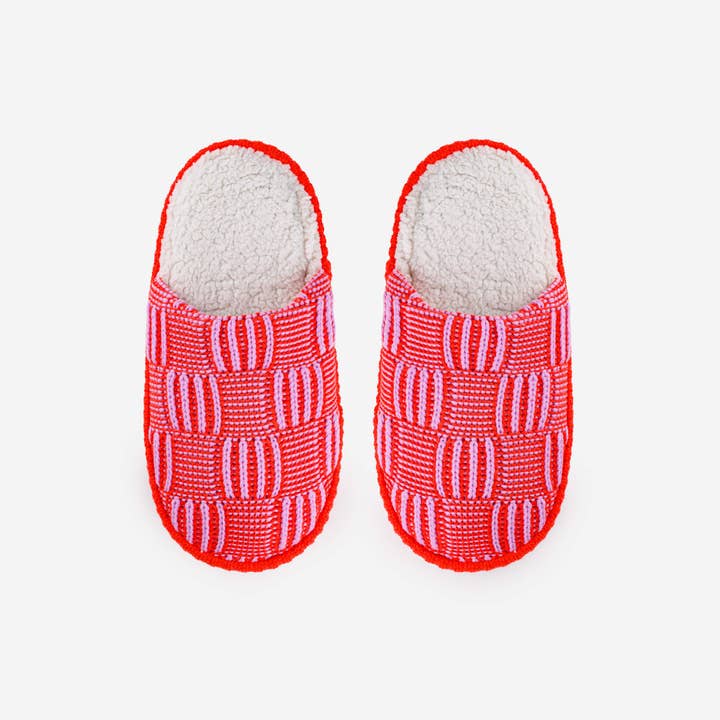 VERLOOP | knits - Wholesale Slippers - Unisex - Chunky Checkerboard Slide Slippers