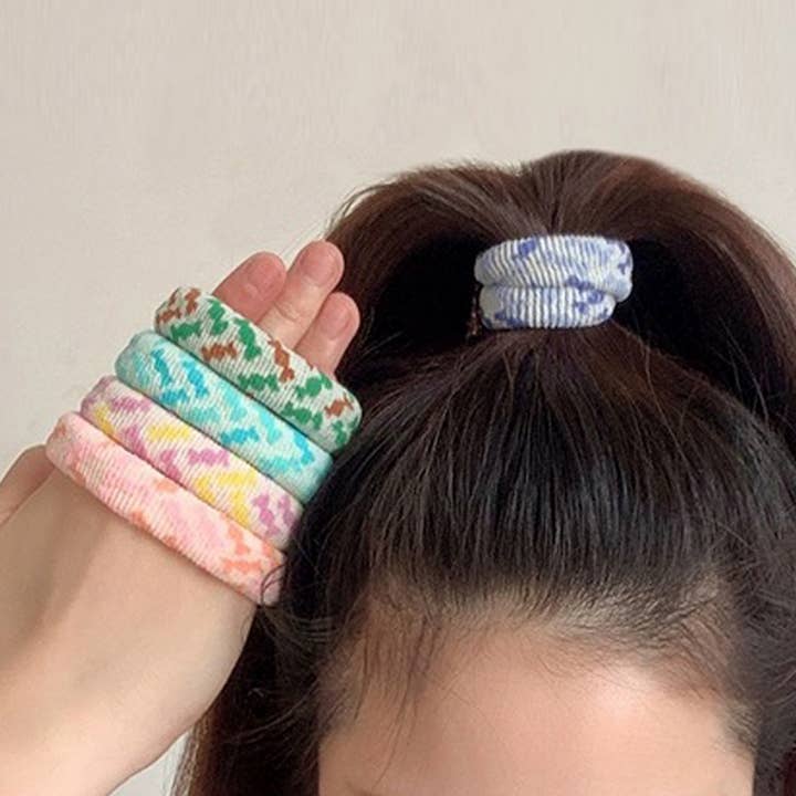 ACCITY - Wholesale Hair Tie - FASHION WIDENED HAIR TIES(5PCS/BOX)_CWAHA050419