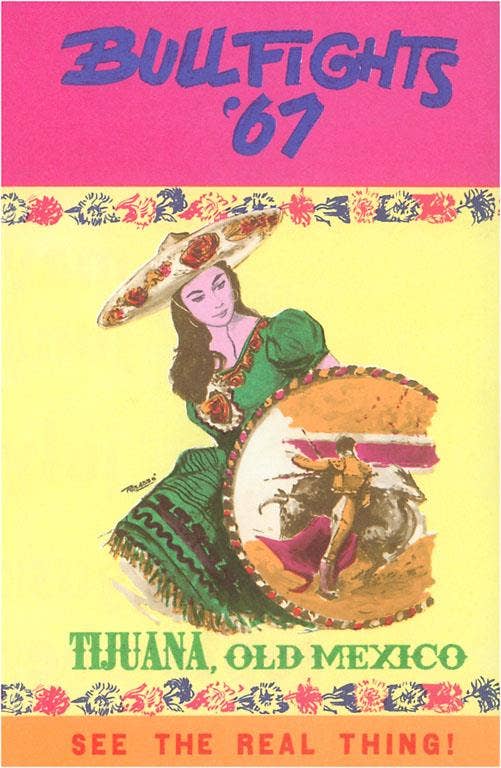 Found Image Press - Wholesale Magnet - Magnet MX-238 Senorita with Bullfight Scene0