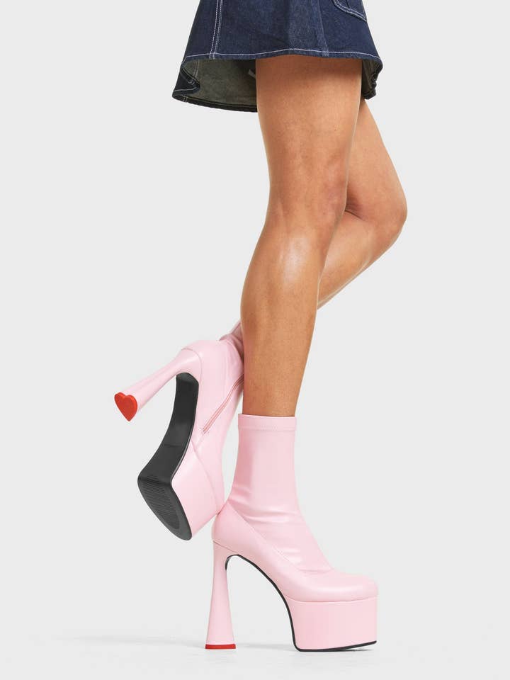 Addicted Platform Ankle Boots for wholesale by LAMODA