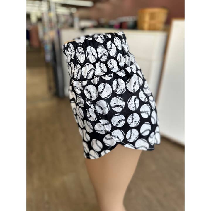 Wren Rae - Wholesale Shorts - Women's - Black baseball shorts stretch preorder