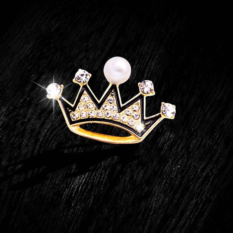 Ole - Wholesale Brooch - Crown Rhinestone Brooch PA53941