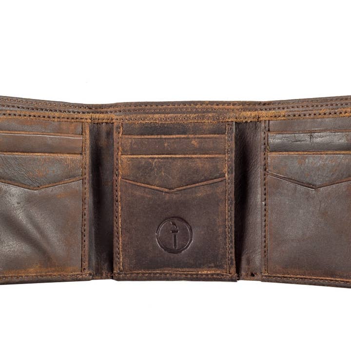Men's Gifts Australia - Wholesale Wallet - Men's - Mens Trifold Leather Wallet