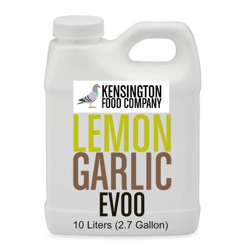 EVOO infusé à l'ail et au citron en vrac (10 litres) pour la vente par Kensington Food Company