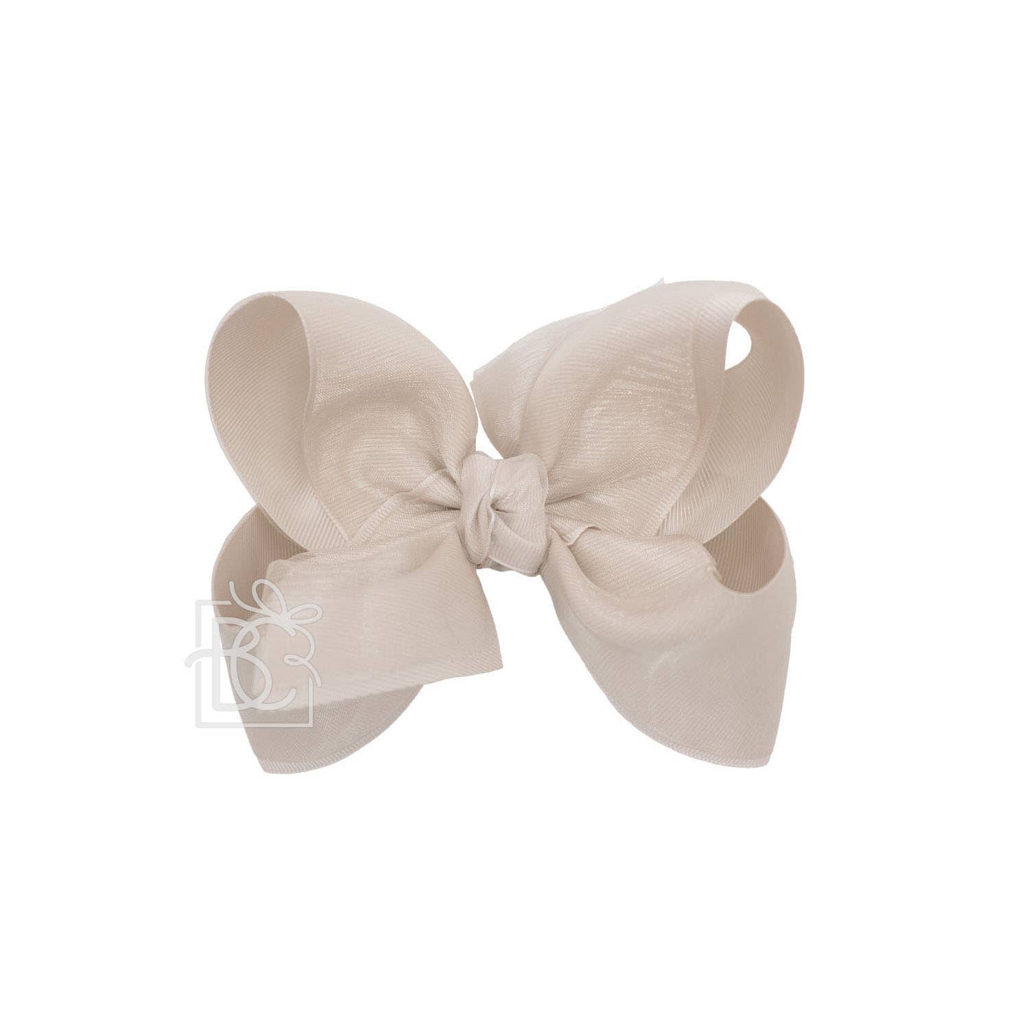 Beyond Creations, LLC – wholesale Hair bow – Kids – LAYERED ORGANZA/GROSGRAIN BOW ON CLIP38