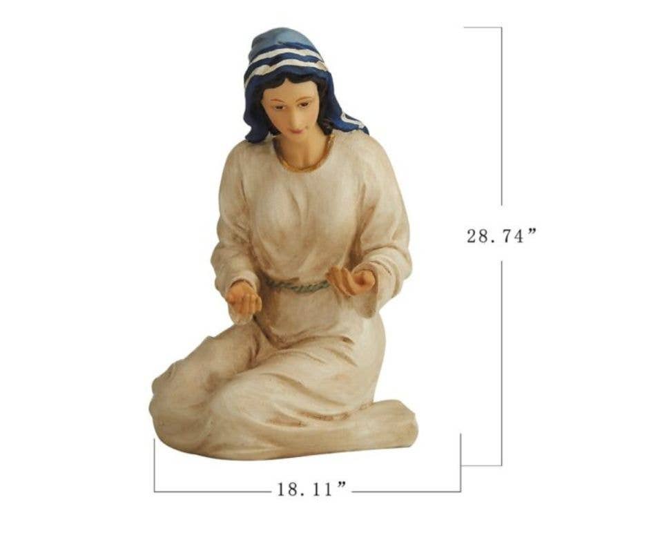 Three Kings Gifts - Wholesale Christmas Decoration - Four Piece Holy Family Outdoor Real Life Nativity7