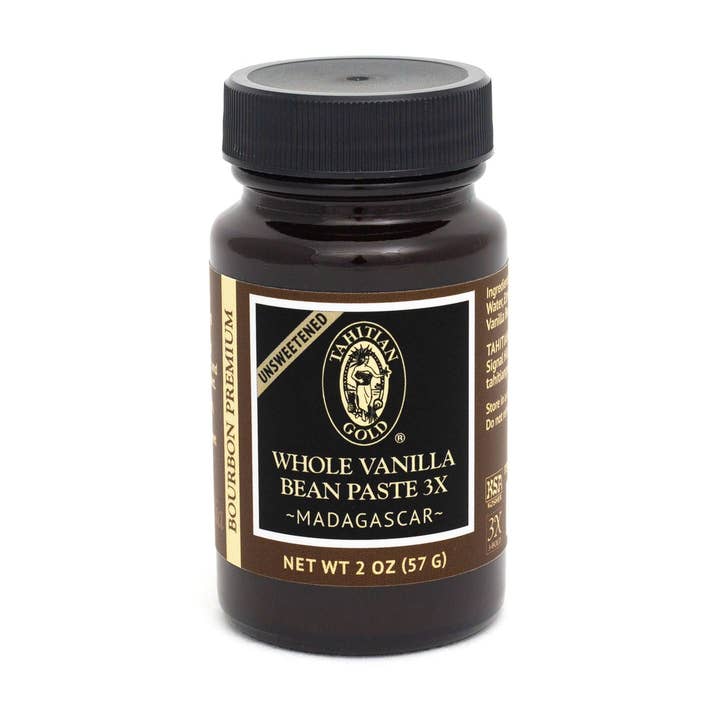 Whole Vanilla Bean Paste 3X Madagascar, Bourbon Premium for wholesale by Tahitian Gold Co.