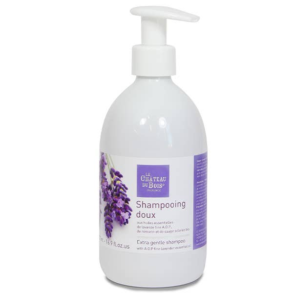 Le Château du Bois Provence Blid økologisk shampoo med fin lavendel for engroshandel hos Le Château du Bois Provence