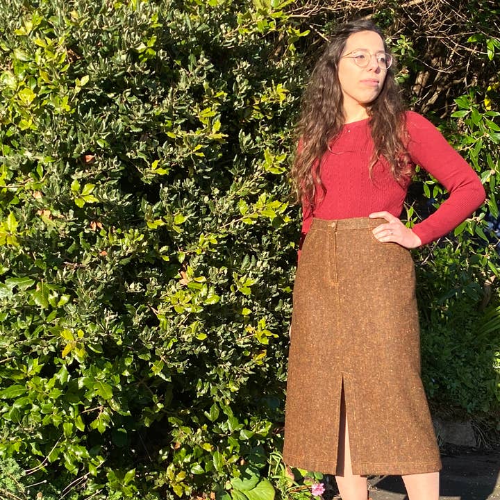 Gonna dritta stile denim Style 883 per la vendita all'ingrosso da parte di Brendella Skirts