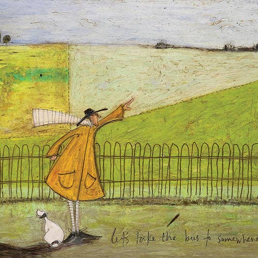 Sam Toft (Let's Take The Bus To Somewhere New) Canvas for wholesale by The Art Group