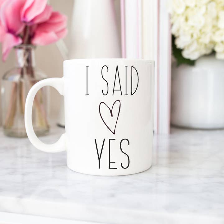 Jeg sagde ja krus for engroshandel hos DeMarie Designs