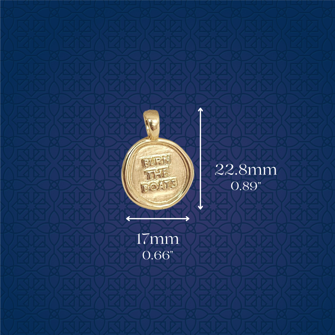 Lat & Lo - Wholesale Individual Charm/Pendant - All-In Pendant Charm | "Burn the Boats"3