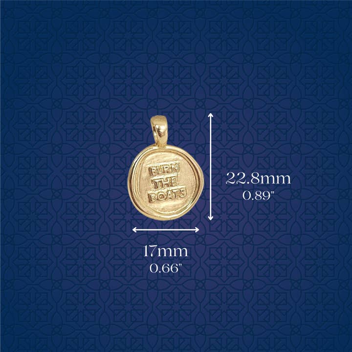 Lat & Lo - Wholesale Individual Charm/Pendant - All-In Pendant Charm | "Burn the Boats"3