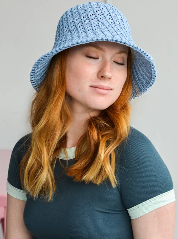 Mark Ashton Wholesale - Wholesale Bucket Hat - Women's - 90s Crocheted Bucket Hat1