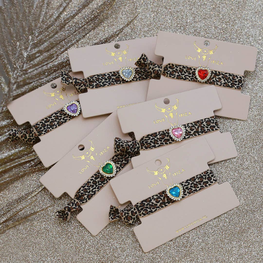 Love Ibiza - Wholesale Charm/Dangle Bracelet - Armband luipaard strass diamant1