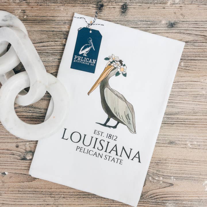 Pelican Provision Co. - Wholesale Tea Towel - Pelican State Kitchen Towel