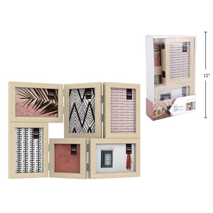Folding Collage Desk Frame, (1-4x4", 5-4x6"), PS for wholesale by Truu Design