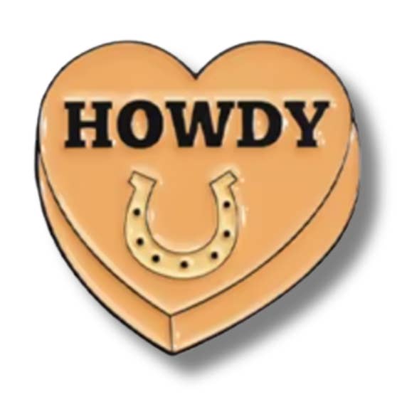 Épingles Cowgirl | Ambiance Cowboy | Épingles Émaillées Howdy pour la vente par Fusion Artsy