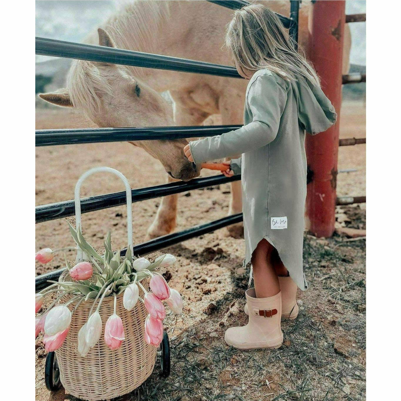 Be Mi Los Angeles – wholesale Dress – Kids – Organic Luna  Hoodie Dress0