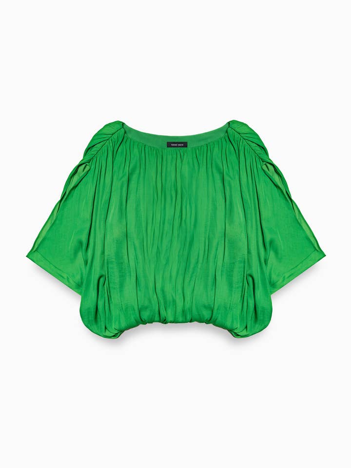Naked Zebra - Wholesale Blouse - Women's - Grecian Drape Bubble Blouse
