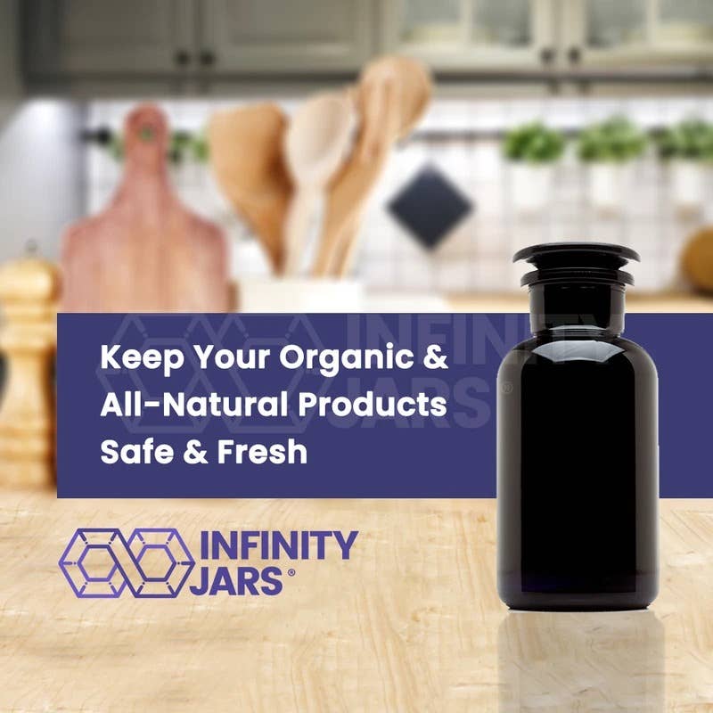 Infinity Jars - Wholesale Apothecary jar - 500 ml Glass-on-Glass Apothecary Jar2