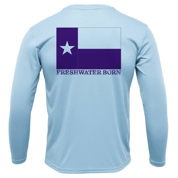 Fort Worth Freshwater Born Men's Long Sleeve UPF 50+ Dry-Fit Shirt for wholesale by Saltwater Born