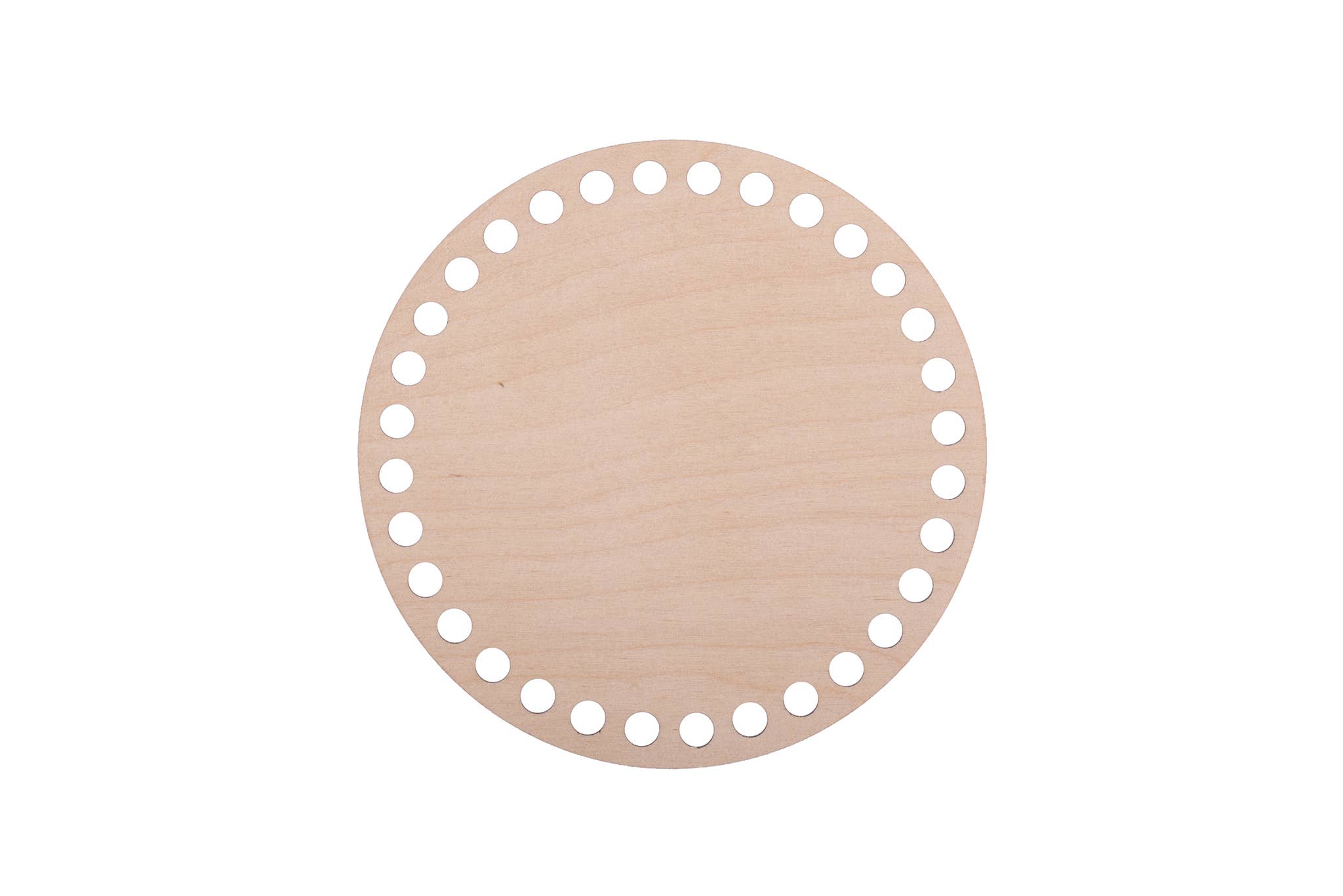 YourHobbyTools – wholesale Knitting/Crochet Supplies – ROUND wooden crochet basket bases with 8mm holes.2