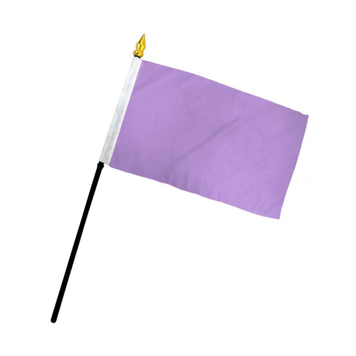Bandierina 4x6 pollici colore viola pastello per la vendita all'ingrosso da parte di Flags Importer