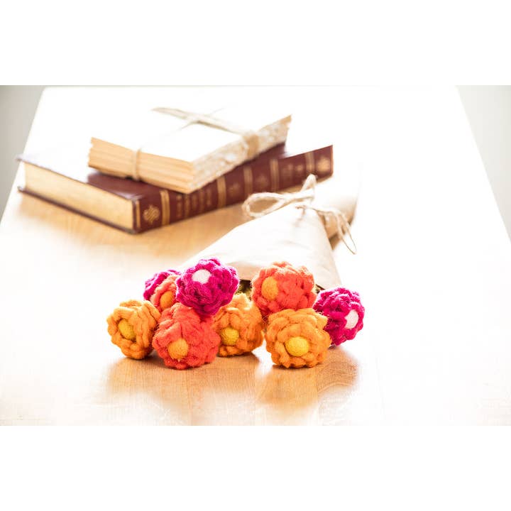 Abbott - Wholesale Artificial Flowers - Layered Petal Flower Stem-3 Assorted-12"H2