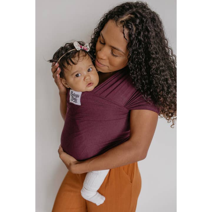 Beluga Baby - Venta al por mayor Fular portabebé - La Ophelia - Wrap de Beluga de Vino