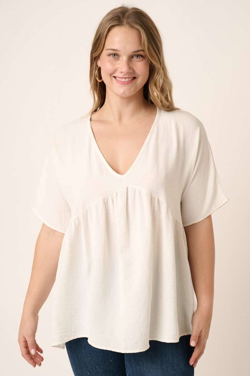 mittoshop - Wholesale Tunic - Women's - CT9073PL-PLUS AIRFLOW DOLMAN BABYDOLL BLOUSE11