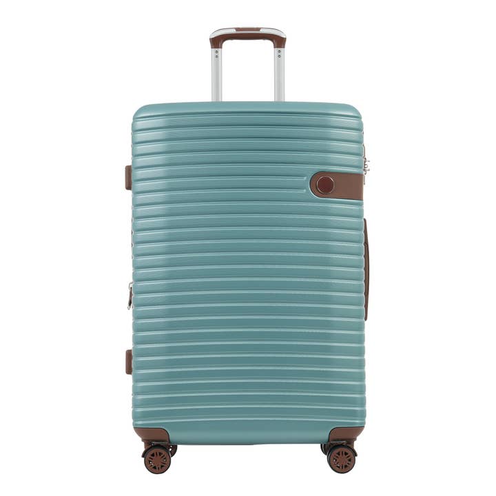 39F Inc. - Wholesale Luggage - 4-Piece Blue ABS Luggage Set (16/20/24/28") w/TSA Lock9